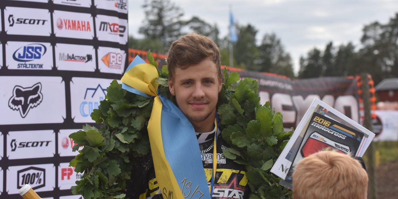 Den 20-årige Pontus Jönsson blev motocrossens första sprint-mästare 2016.